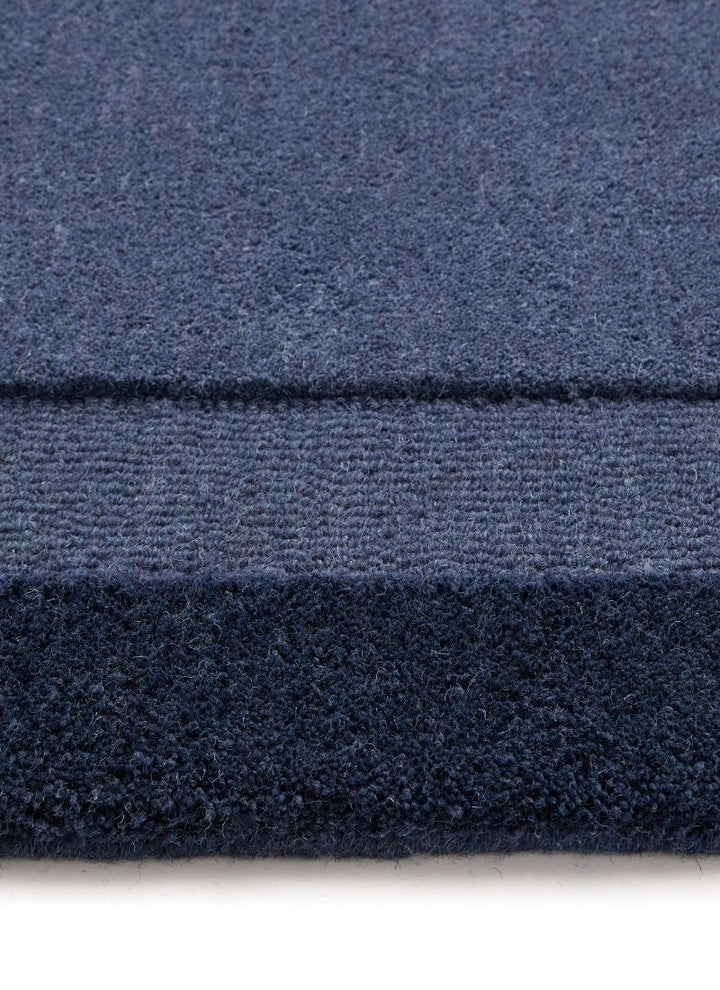 Stacked Border Wool Rug