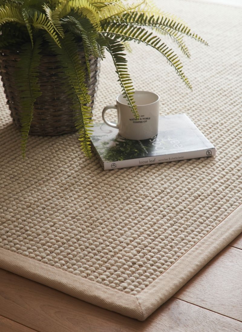 Sisal & Wool Bouclé Rug – Flat-Weave