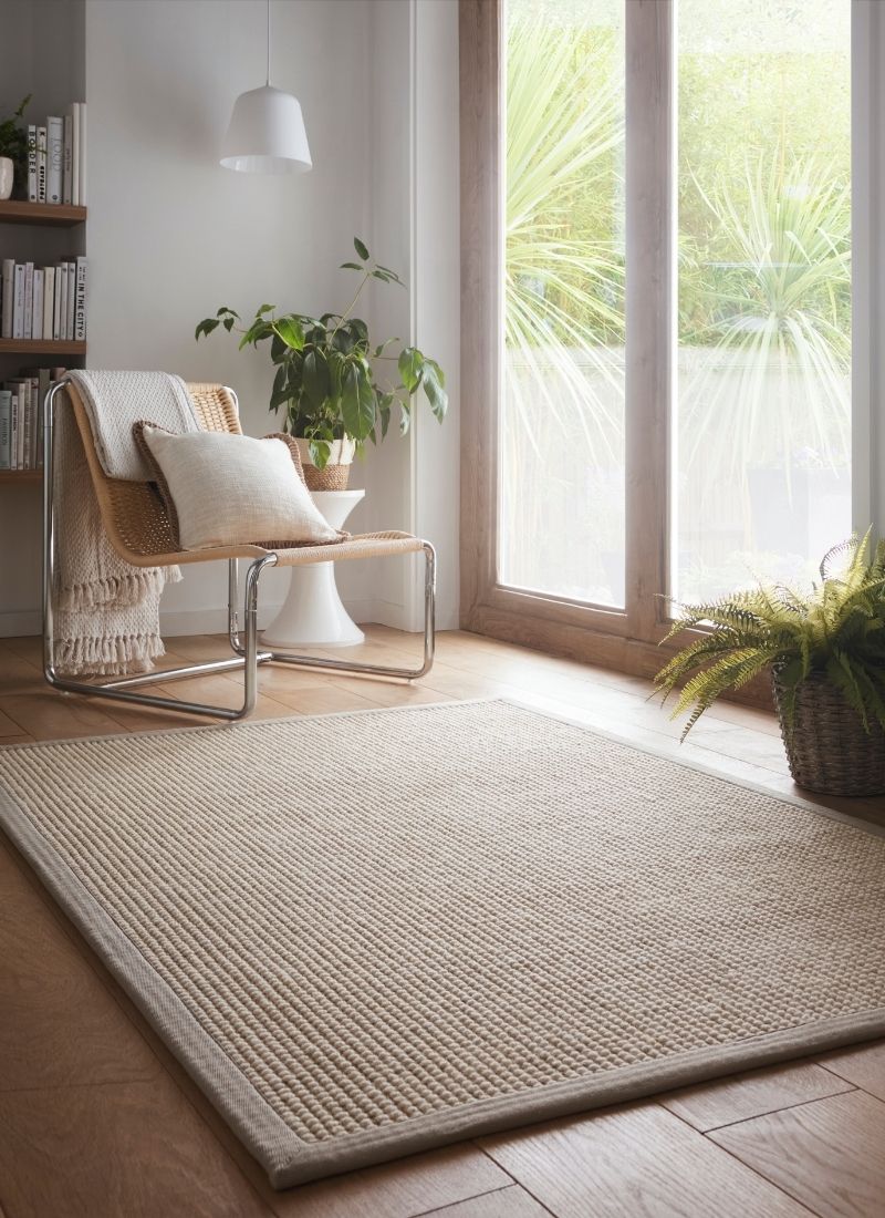 Sisal & Wool Bouclé Rug – Flat-Weave