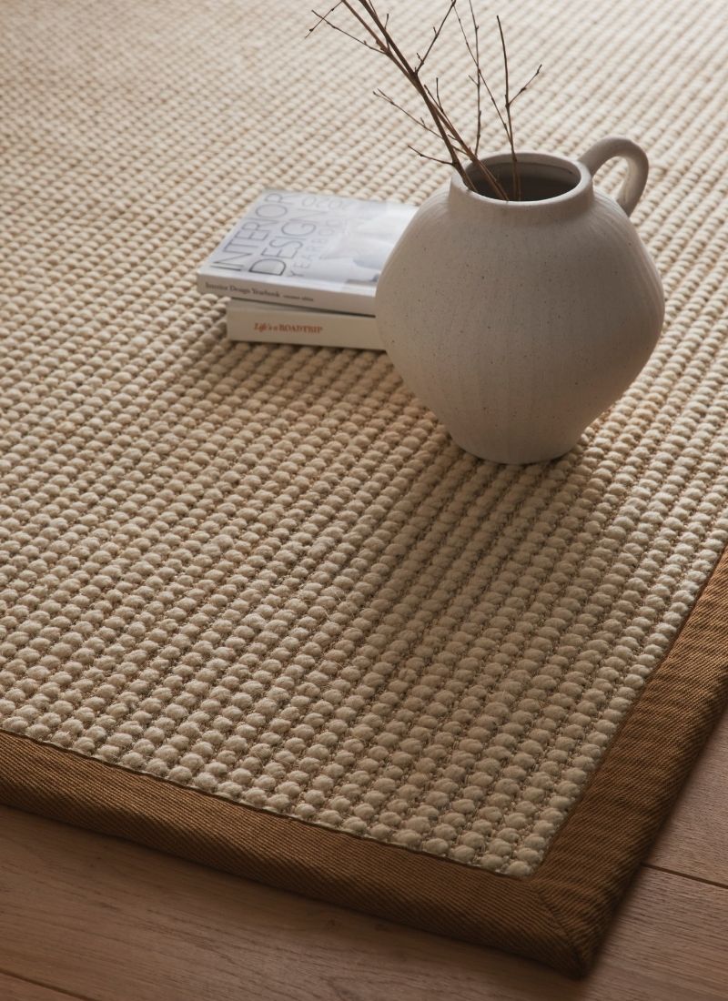 Sisal & Wool Bouclé Rug – Flat-Weave