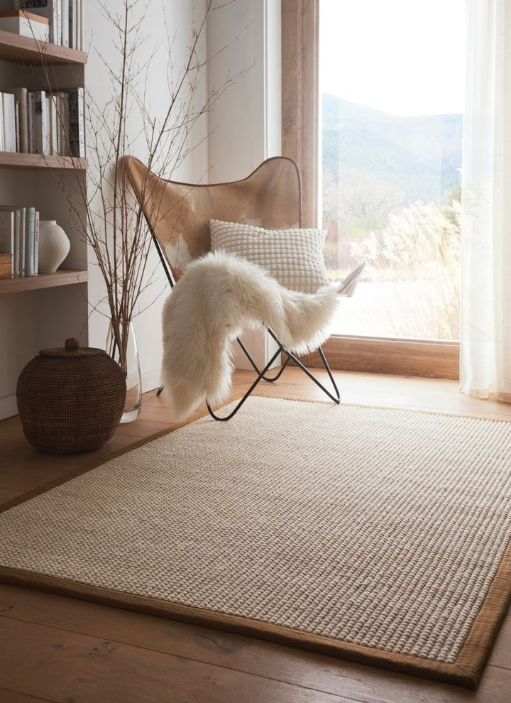 Sisal & Wool Bouclé Rug – Flat-Weave