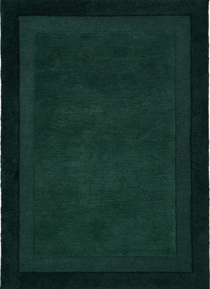 Stacked Border Wool Rug