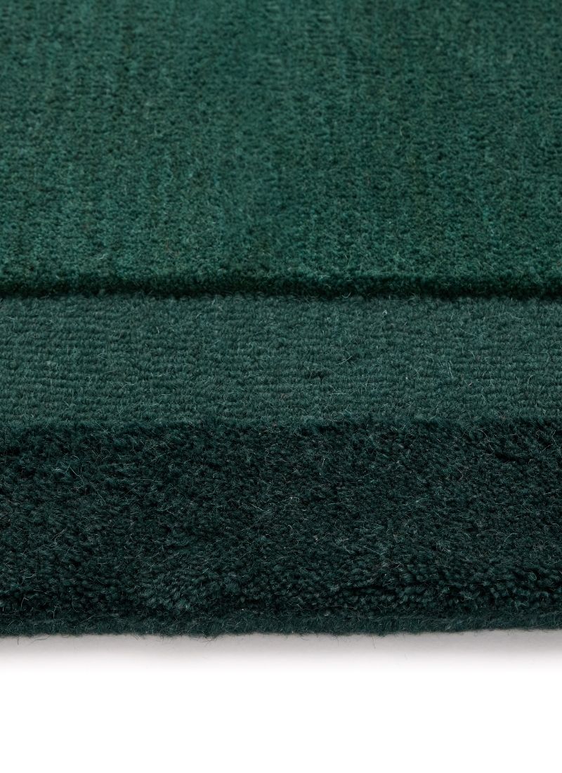 Stacked Border Wool Rug