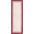 Rectangular rug with a red border on a white background