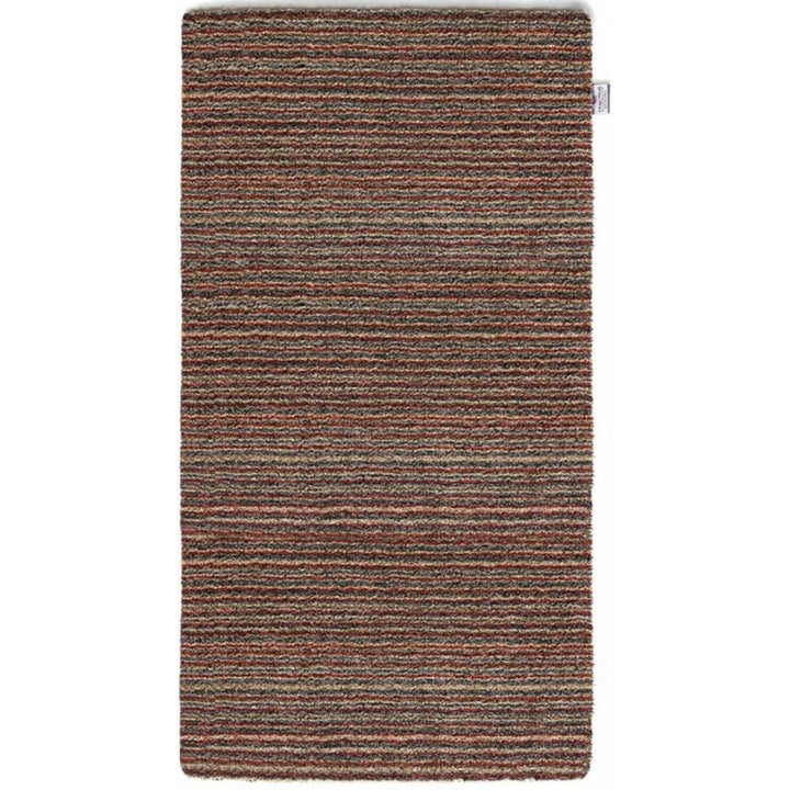 Eco-Friendly Candy Stripe Mat – Red & Brown