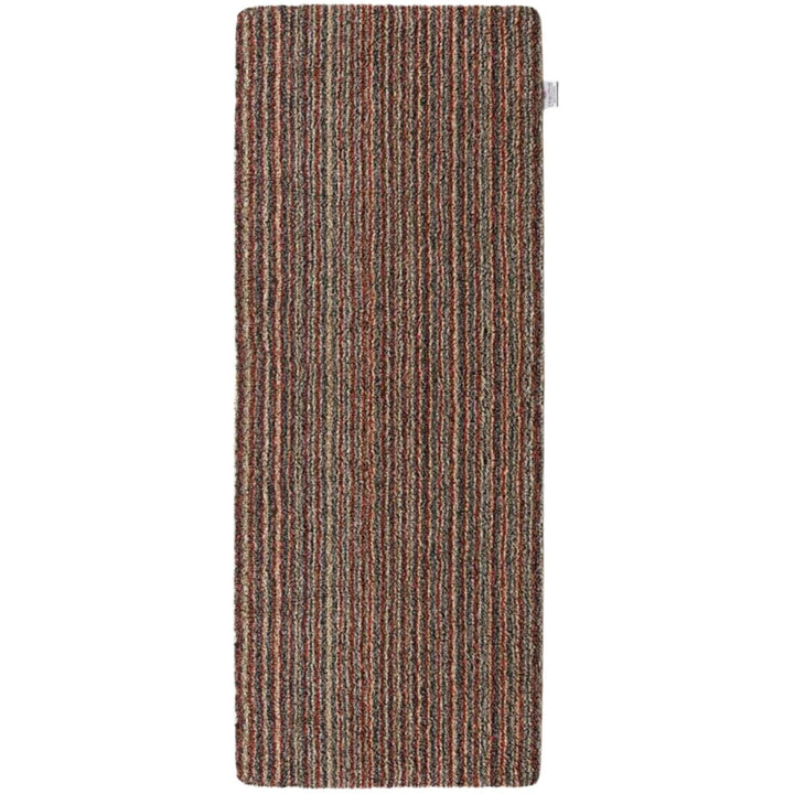 Eco-Friendly Candy Stripe Mat – Red & Brown