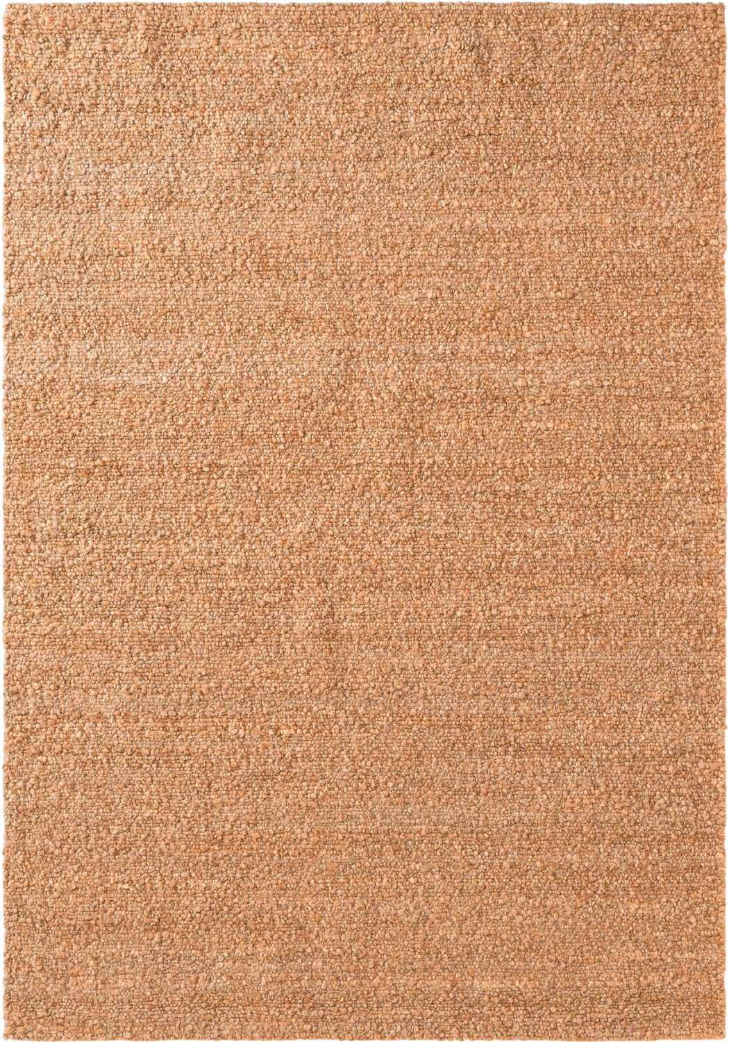Beige area rug with a textured pattern