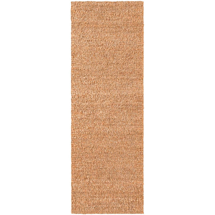 Beige woven rug on a white background