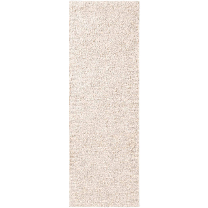 Beige rug on a white background