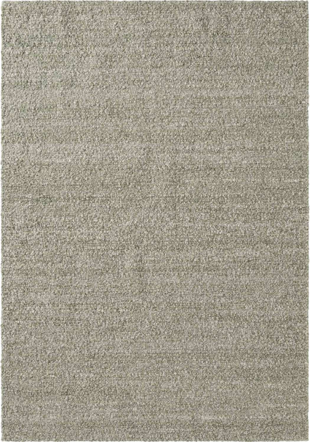 Textured gray area rug with a subtle pattern