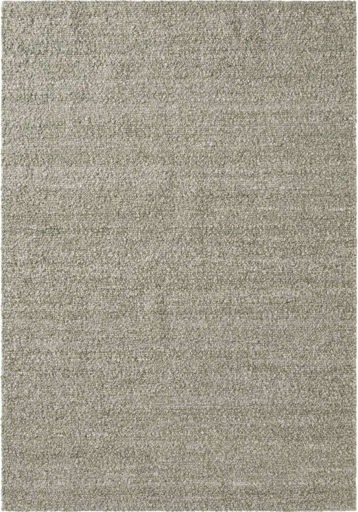Textured gray area rug with a subtle pattern