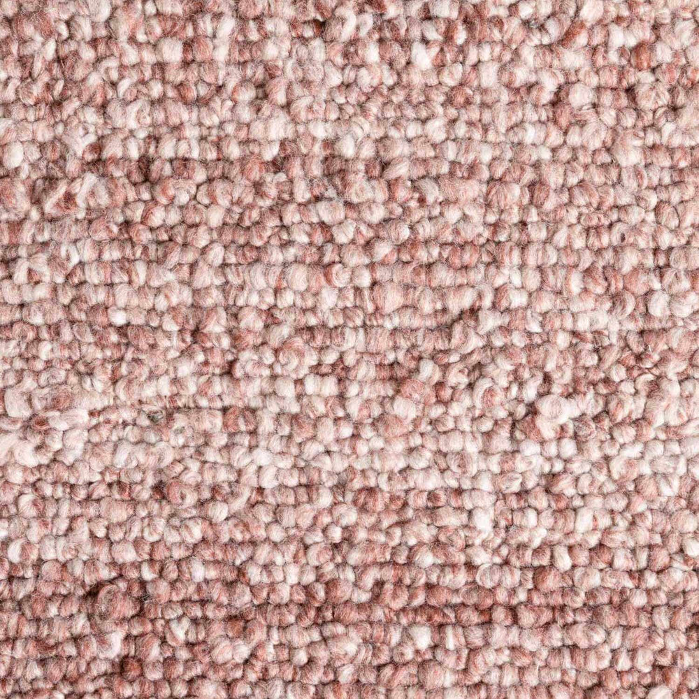 Close-up of pinkish-brown textured carpet