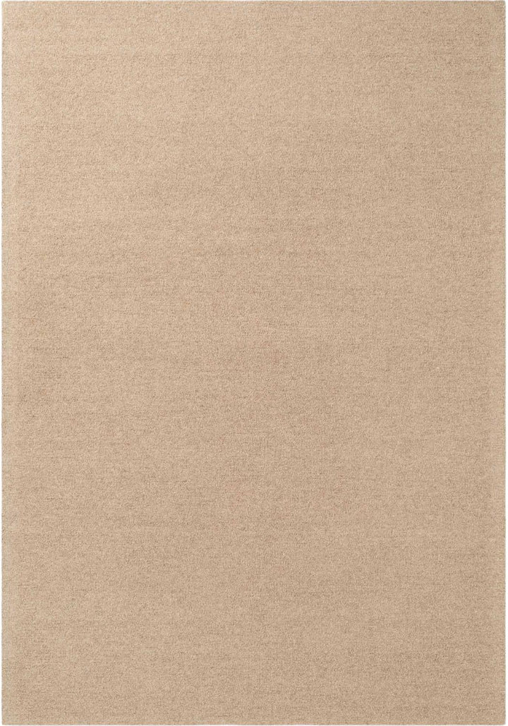 Fine Boucle Wool Rug Knots Beige, textured design, heat insulting, sound-absorbing rug.