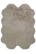 Luxury Fur Beige Shaggy Rug – Ultra-Soft Geometric