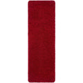 Washable Red Shaggy Rug