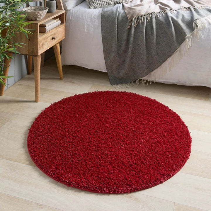 Shop Washable Red Shaggy Rug | 100% British Design |The Rugs