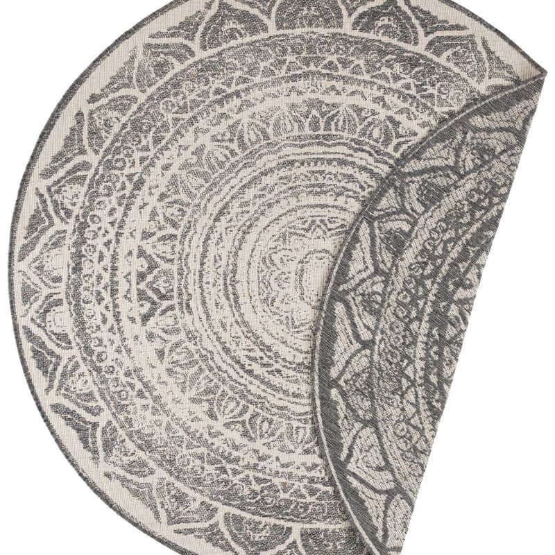 The Rugs Siruma Reversible Round Rug -Indoor & Outdoor Style