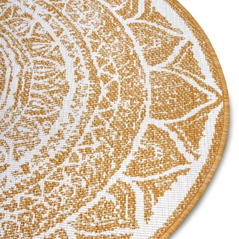 The Rugs Siruma Reversible Round Rug -Indoor & Outdoor Style