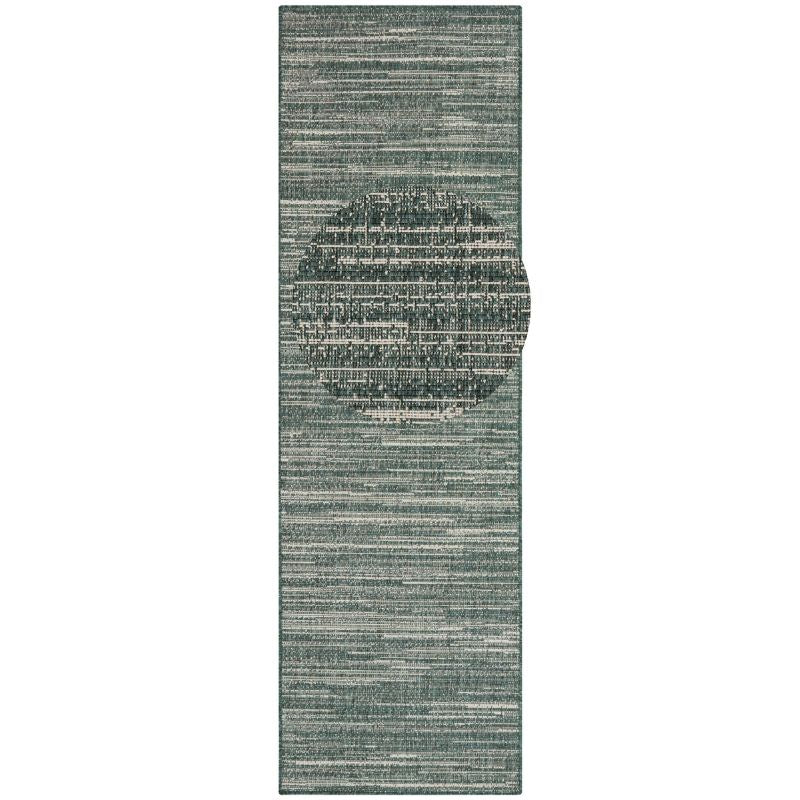 Mèlange Reversible Indoor & Outdoor Green Rug