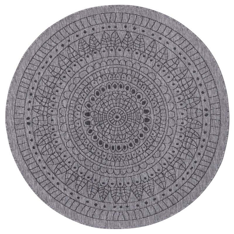 The Rugs Porto Round Reversible Dark Grey Rug Quality
