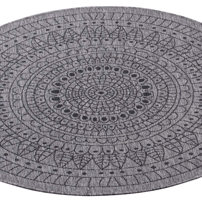 The Rugs Porto Round Reversible Dark Grey Rug Quality