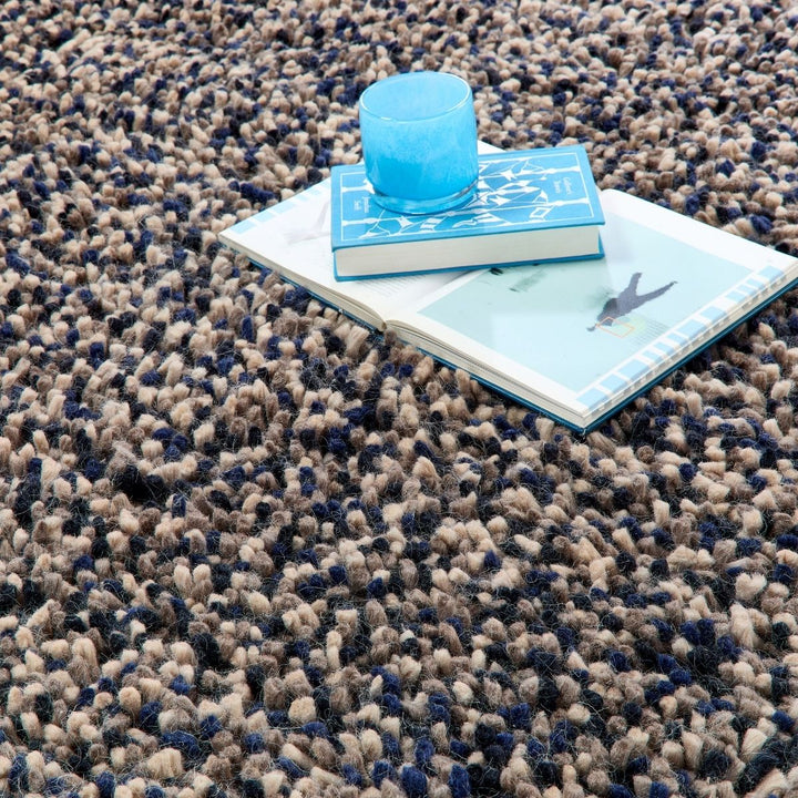 Rocks Shaggy Wool Rug – Thick Tubular Pile