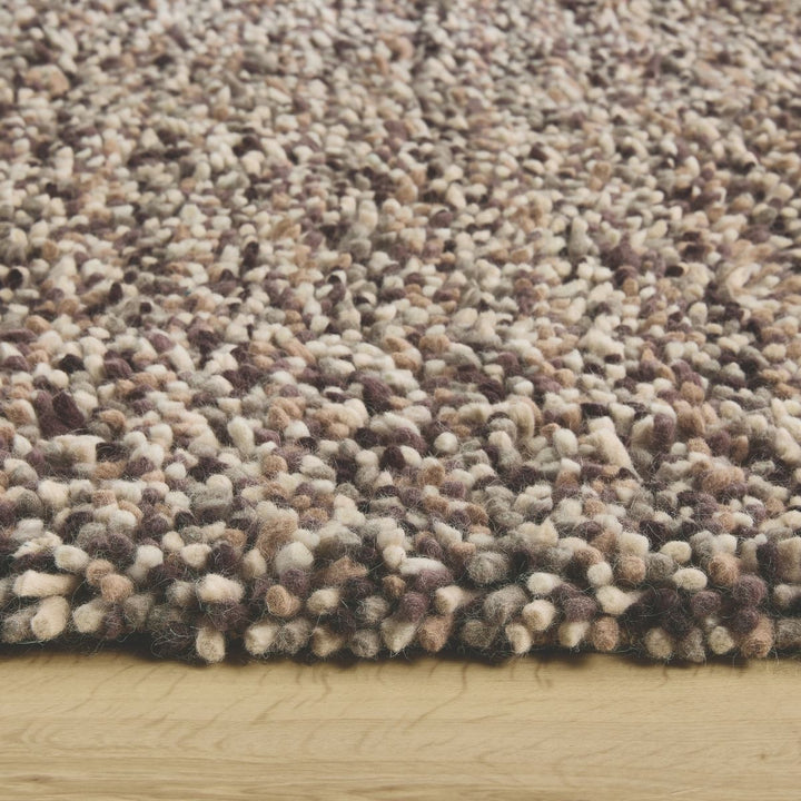 Rocks Shaggy Wool Rug – Thick Tubular Pile