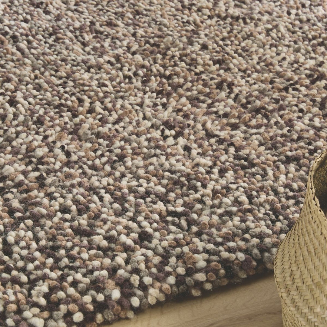 Rocks Shaggy Wool Rug – Thick Tubular Pile