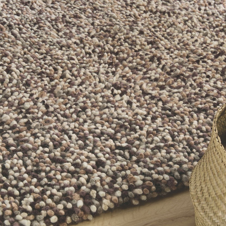 Rocks Shaggy Wool Rug – Thick Tubular Pile