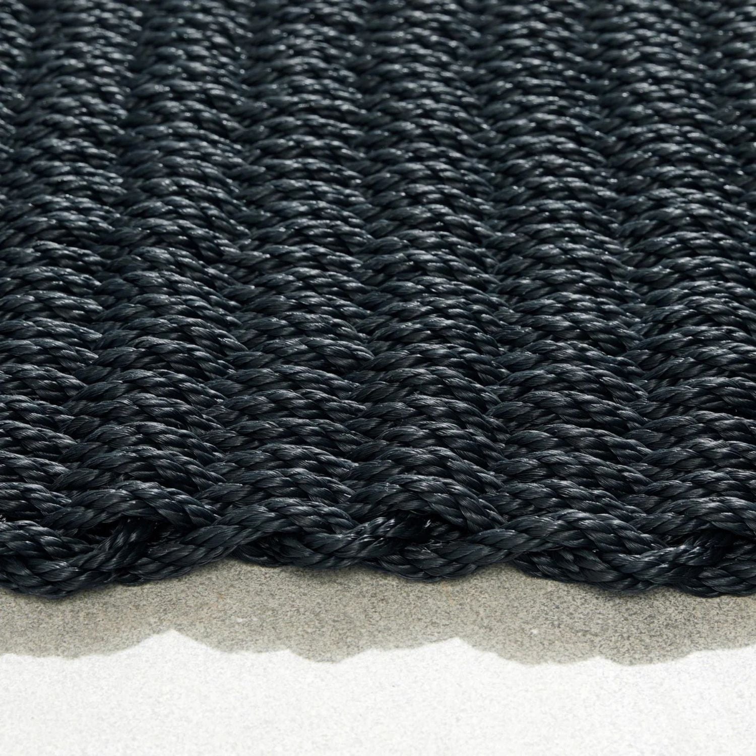 Outdoor Rope - Washed Black Doormat