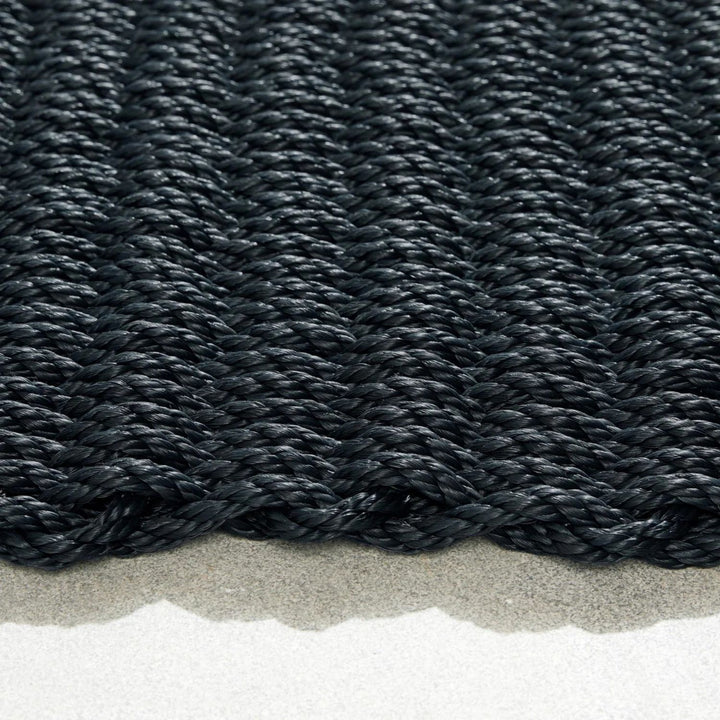 Outdoor Rope - Washed Black Doormat