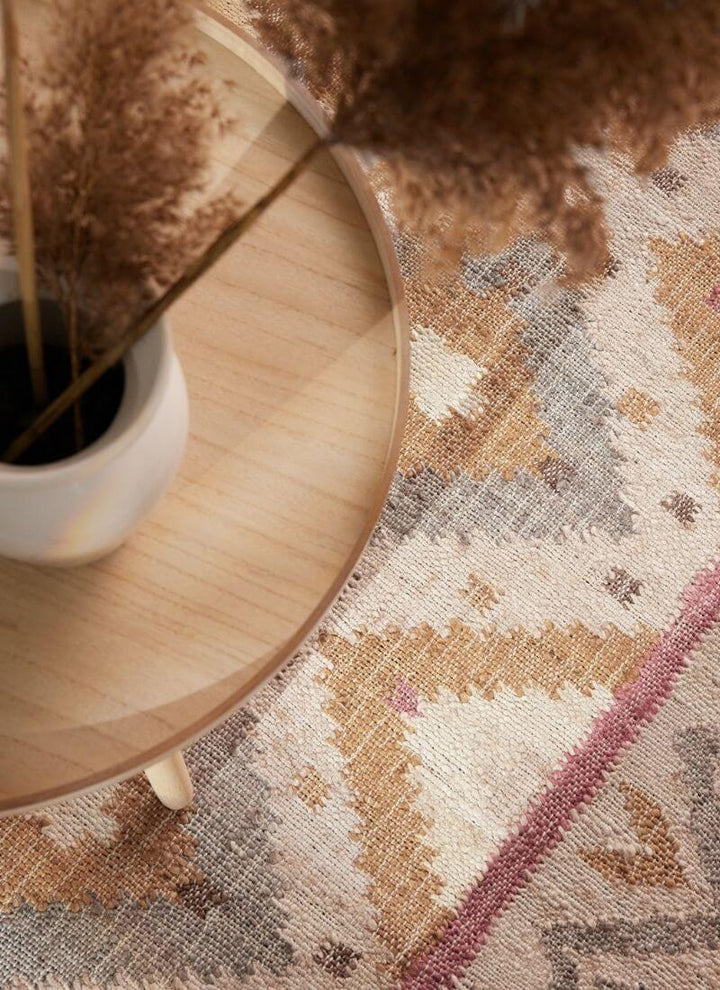 The Rugs Roya Afghan Kelim Rug – Parsa Cream Multicolour