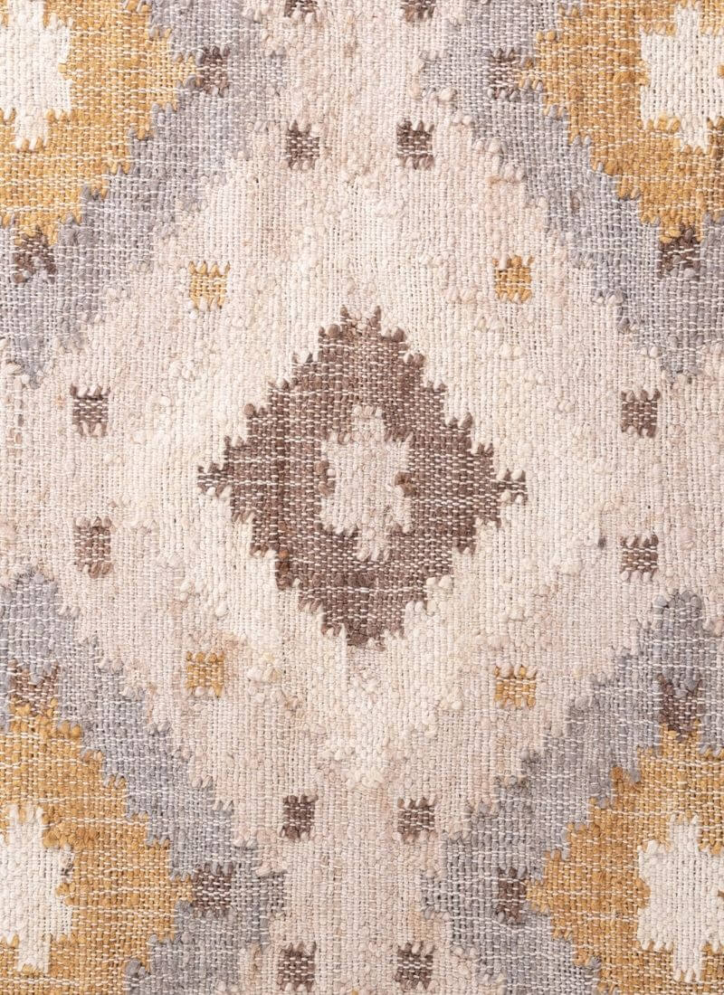 The Rugs Roya Afghan Kelim Rug – Parsa Cream Multicolour