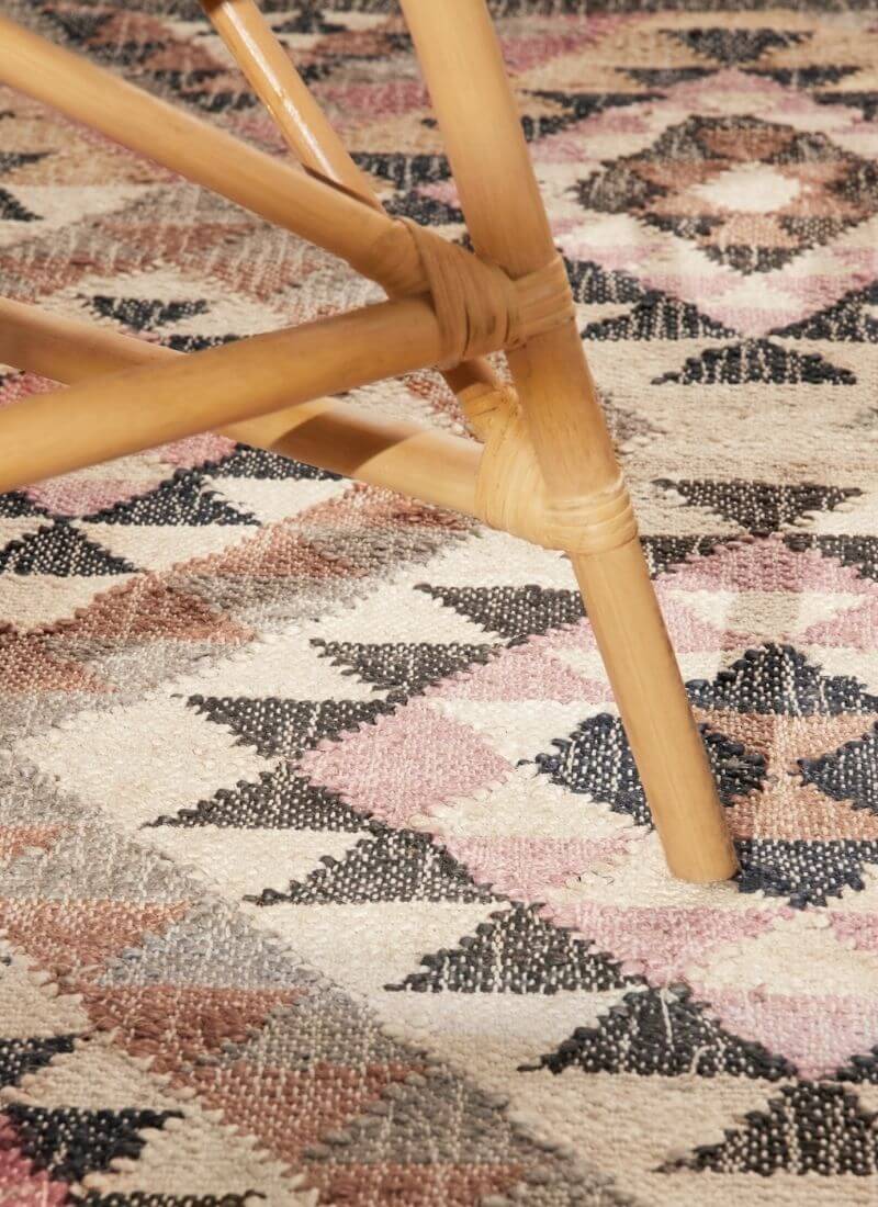 The Rugs Roya Afghan Kelim Rug – Parsa Cream Multicolour