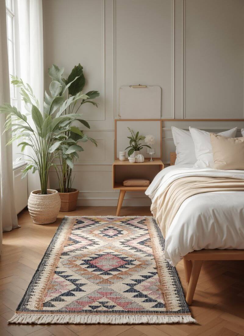 The Rugs Roya Afghan Kelim Rug – Parsa Cream Multicolour