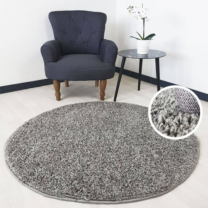 Modern Luxury Grey Shaggy Area Rug | The Rugs Collection