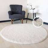 The Rugs Area Rug - Modern Luxury Shaggy Rug Solid White