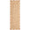 Beige braided rug with scalloped edges on a white background