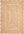 Beige braided rug with a rectangular pattern on a plain background