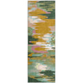 Washable Sedona Green/Ochre Rug