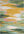 Multicolored abstract patterned rug with green, yellow, pink, and blue colors.