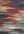 Multicolored abstract patterned rug with shades of blue, pink, and yellow.