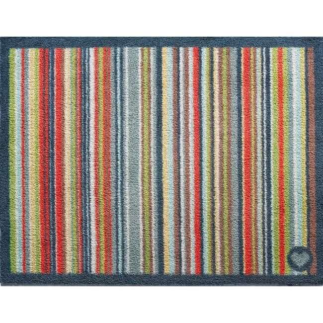 The Rugs Eco-Friendly Washable Striped Mat | Trap 95% Dirt