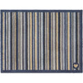 Eco-Friendly Washable Striped Navy Mat