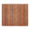 Striped rug with brown and orange pattern on a white background