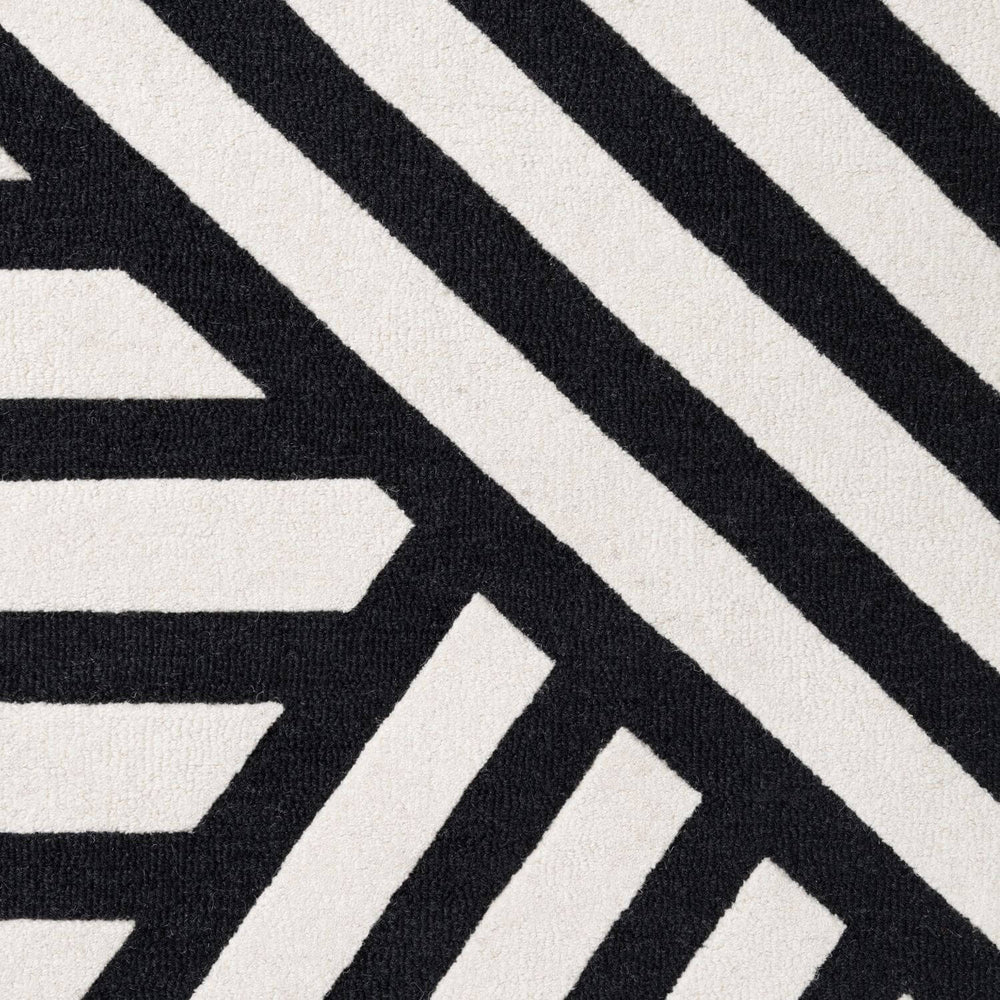 Close-up of black and white striped pattern