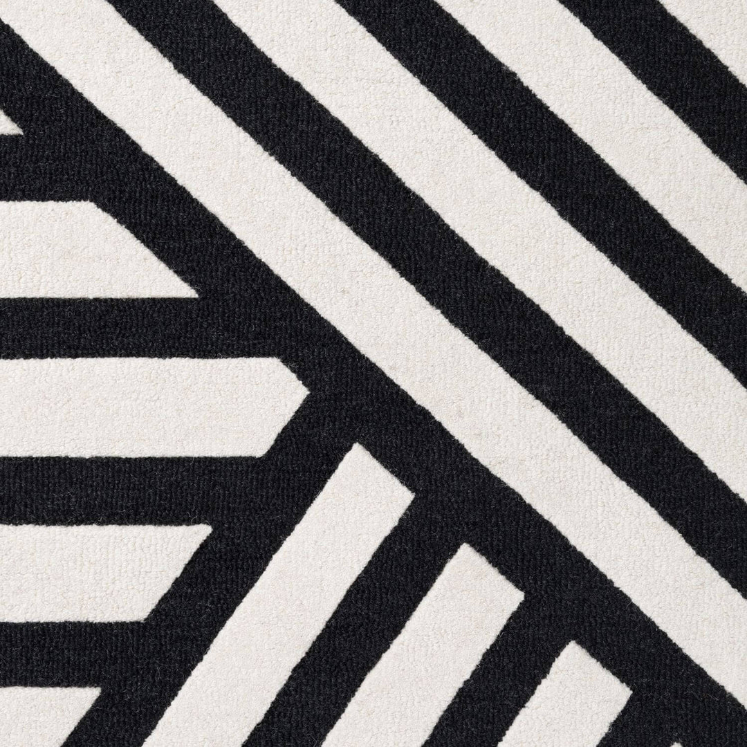 Close-up of black and white striped pattern