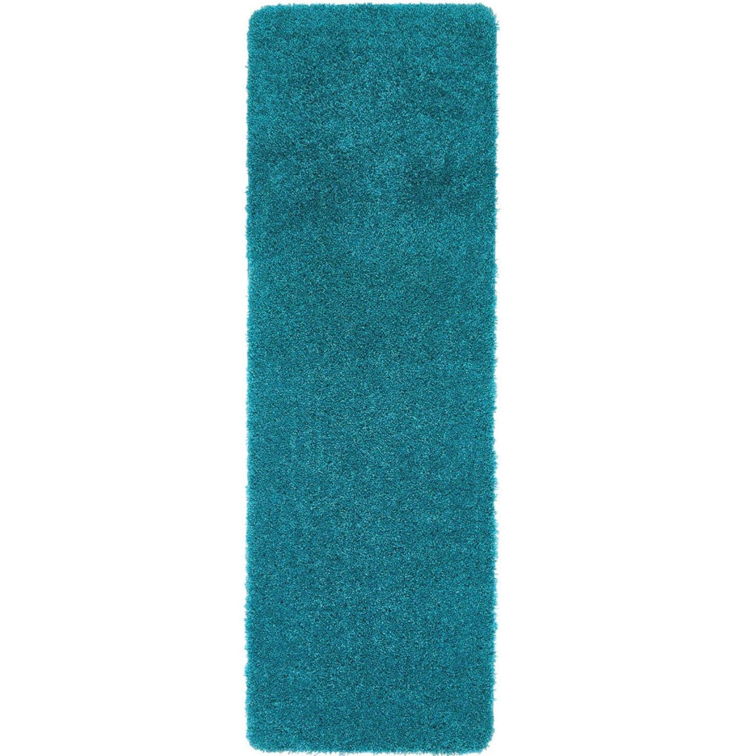 Washable Teal Shaggy Rug | Luxury British Design | The Rugs