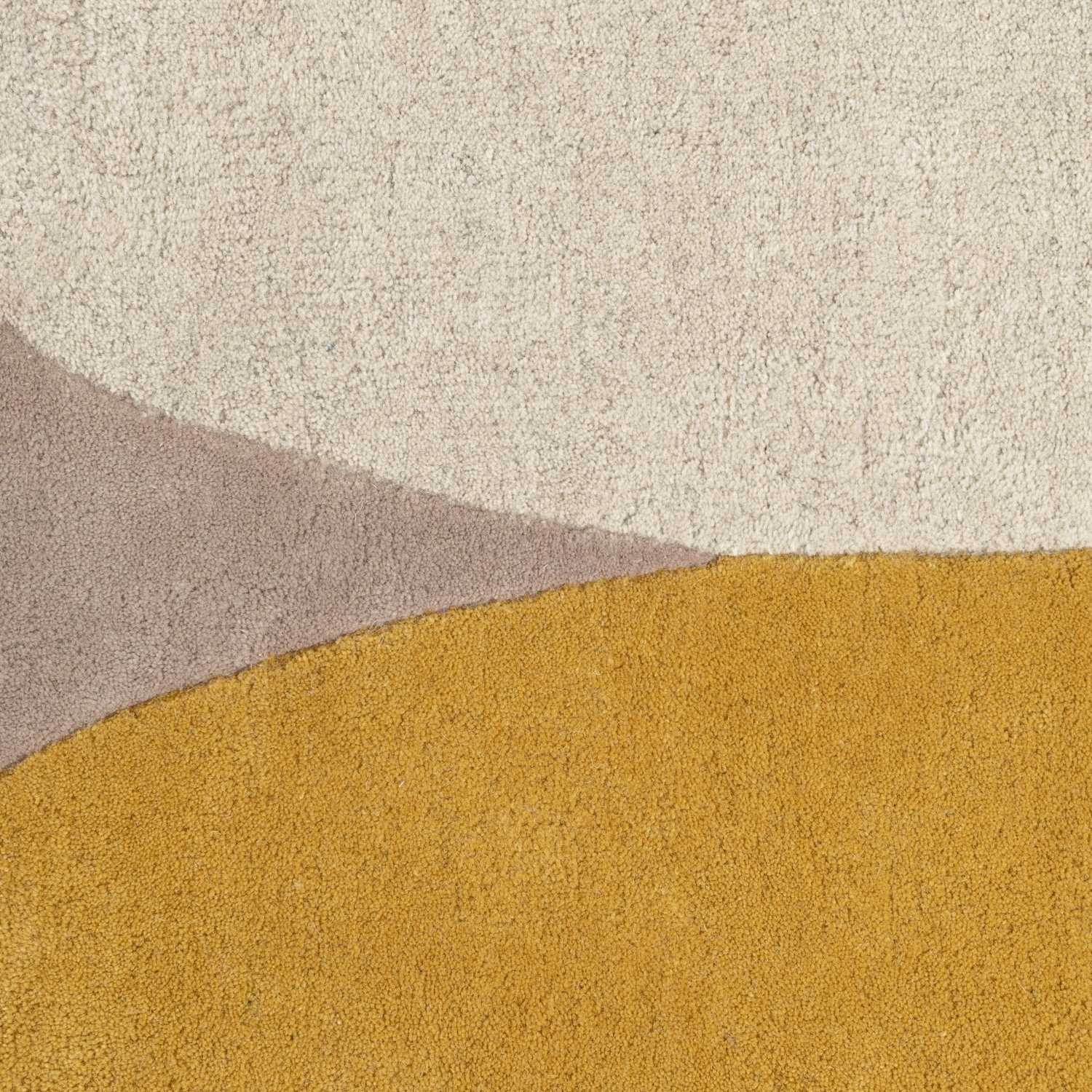 Ted Baker Wool Rug, Beige Multicolour, cotton backing, geometric design, hard-wearing rug, hand-woven rug.
