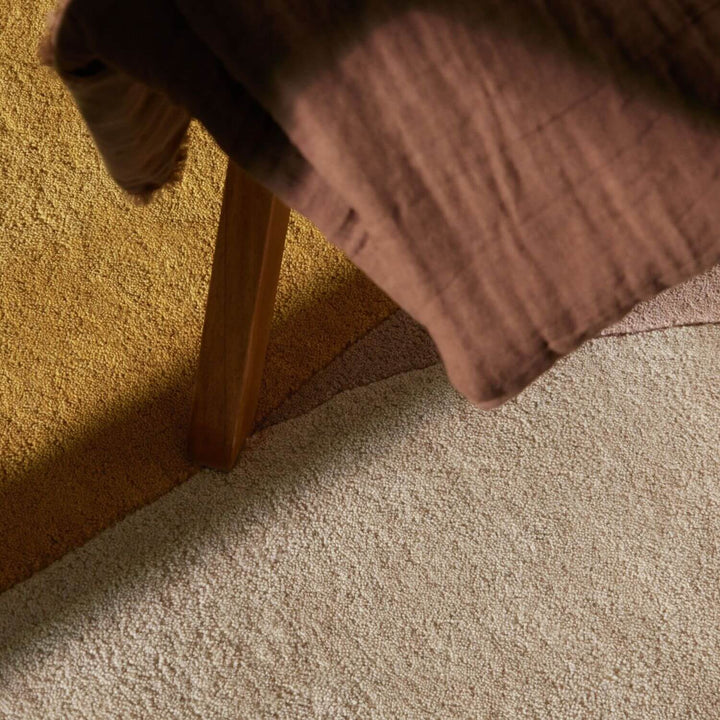 Ted Baker Wool Rug, Beige Multicolour, cotton backing, geometric design, hard-wearing rug, hand-woven rug.